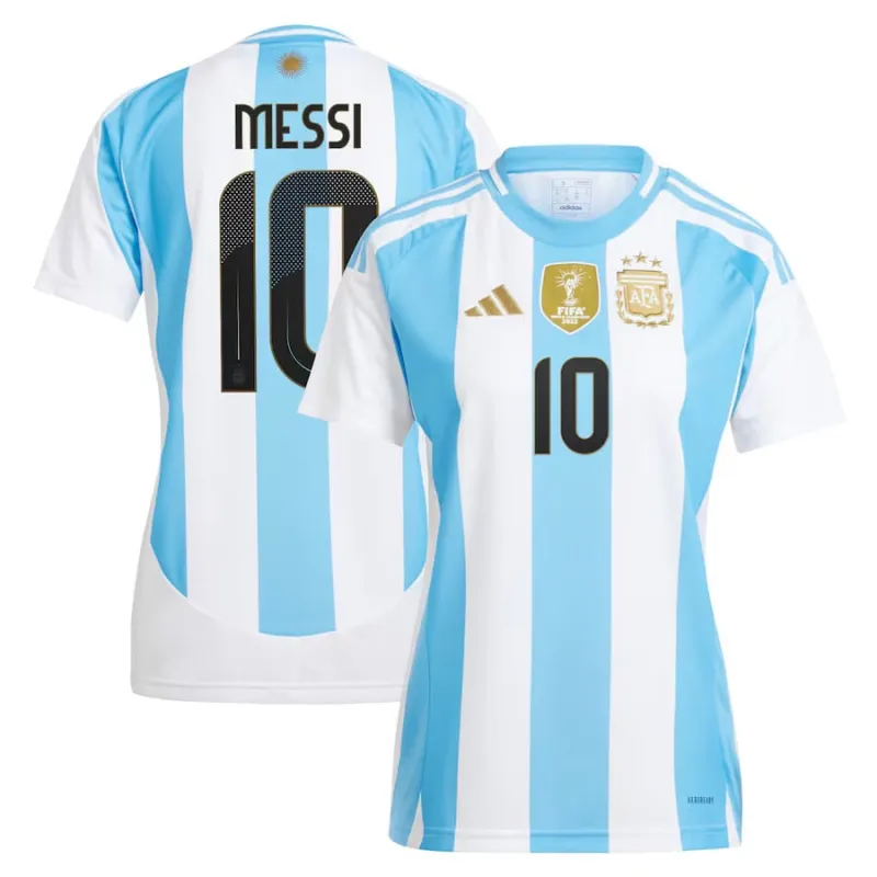 Messi, Argentina 2024/25 Women's Home Jersey (Sky Blue)
