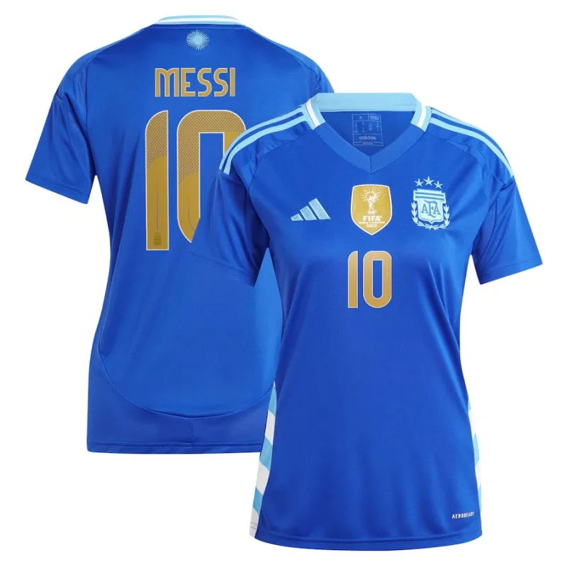 Messi, Argentina 2024/25 Women's Away Jersey (Blue)