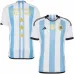 Argentinien 3-Sterne Weltmeister-Trikot (Himmelblau)