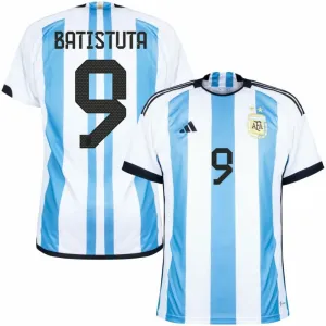 Batistuta, Argentina 2022 World Cup Home Jersey (Sky Blue)