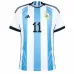 Di Maria, Argentinien 2022 Weltmeisterschaft Heimtrikot (Himmelblau)