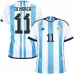 Di Maria, Argentinien 2022 Weltmeisterschaft Heimtrikot (Himmelblau)