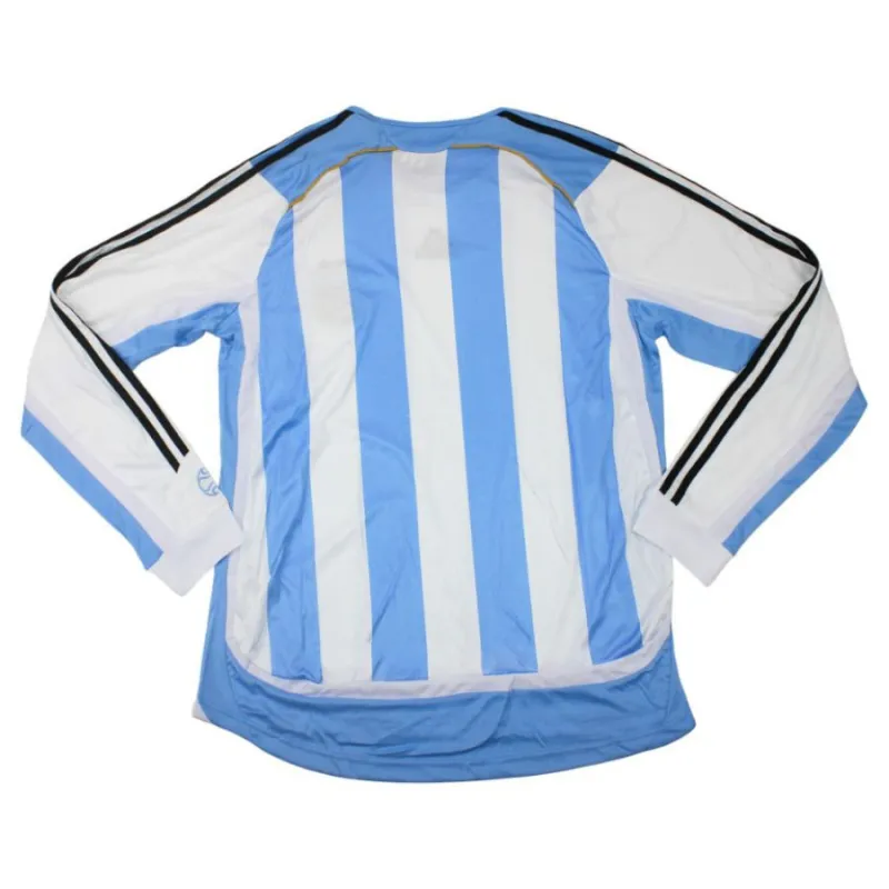 Argentina Long-sleeved 2006 Home Jersey (Blue and White)