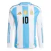Messi Argentina 2024/25 Home Long Sleeve Replica Jersey - Light Blue