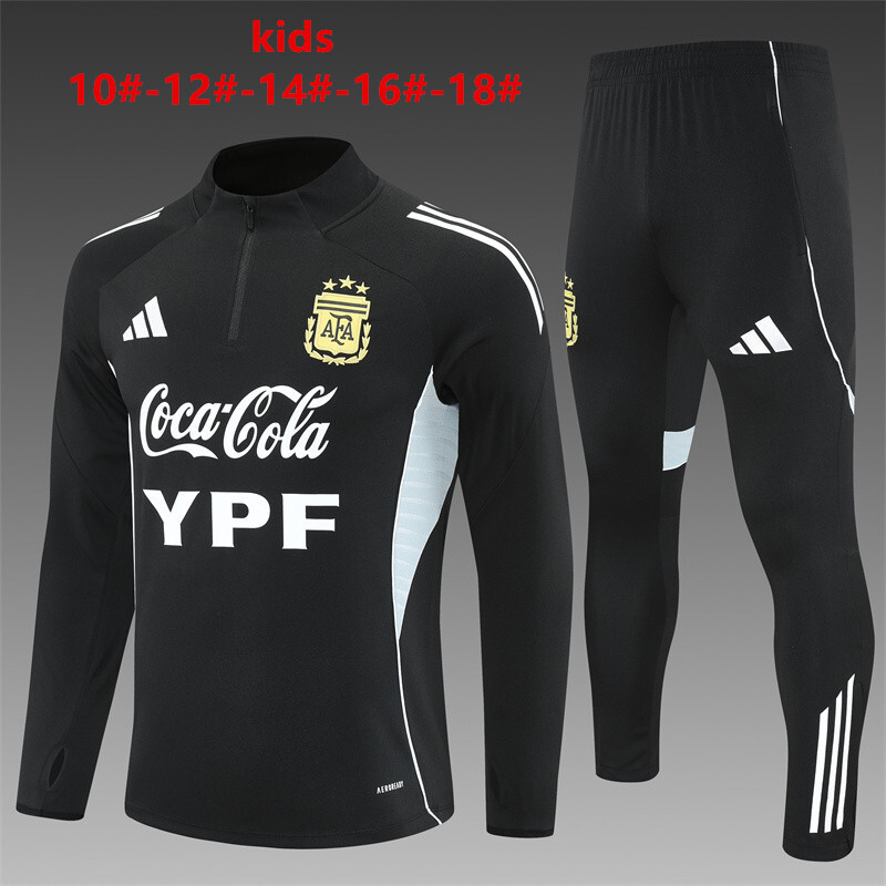 Argentinien 2026/27 Kinder Sportanzug schwarz