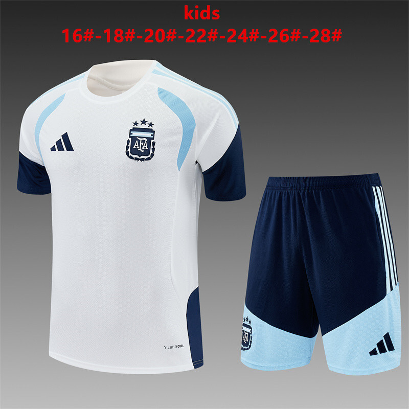 Argentina 2026/27 Conjunto de Entrenamiento Infantil blanco