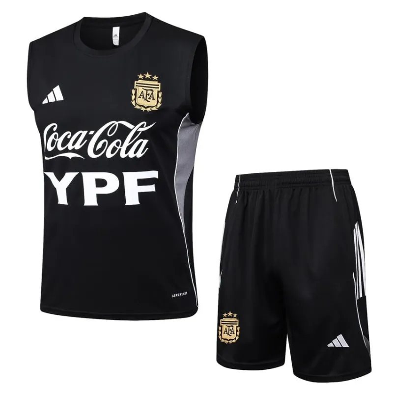 Completo Canotta + Pantaloncini Argentina 2025/26 - Nero
