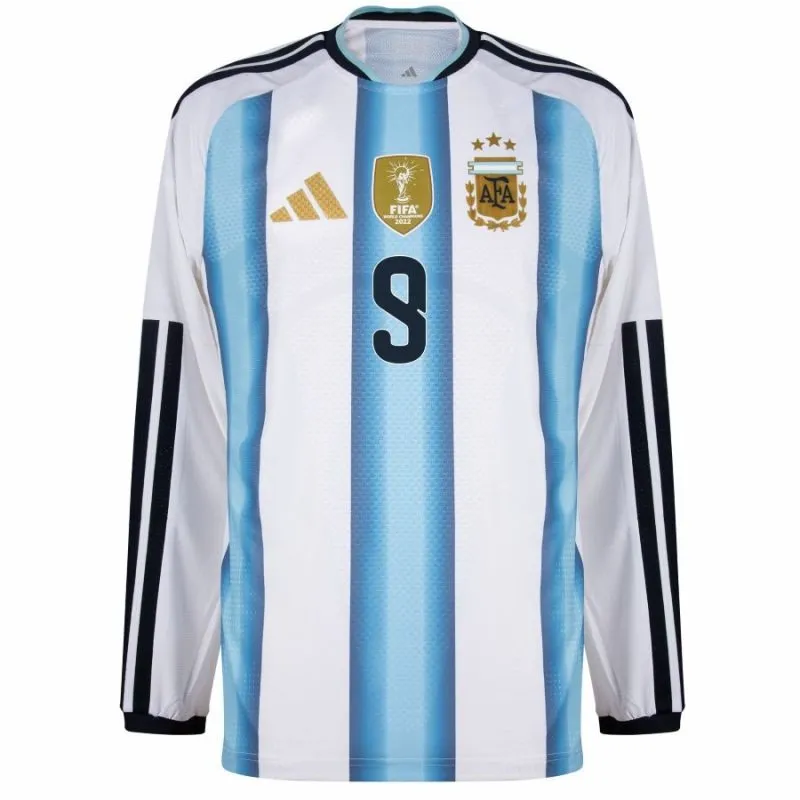 Argentina J.ALVAREZ 2026/27 Maglia home a maniche lunghe - Blu/Bianca