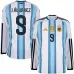 Argentina J.ALVAREZ 2026/27 Maglia home a maniche lunghe - Blu/Bianca