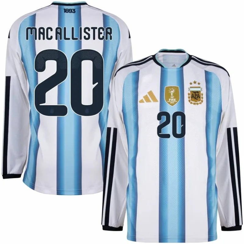 Argentina MAC ALLISTER 2026/27 Maglia home a maniche lunghe - Blu/Bianca