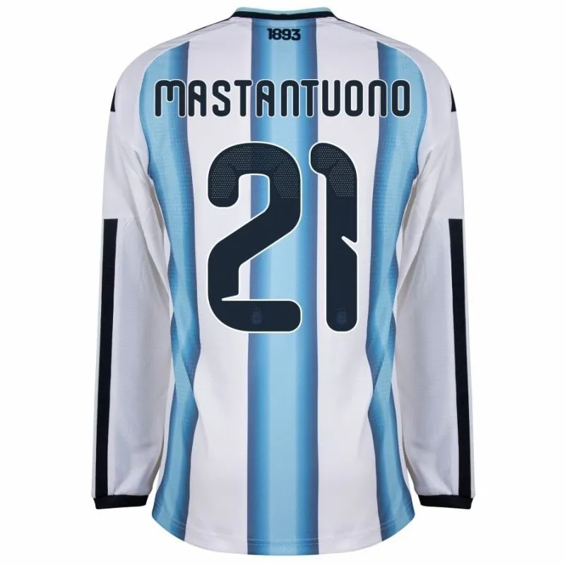 Argentina MASTANTUONO 2026/27 Home Long Sleeve Jersey - Blue/White