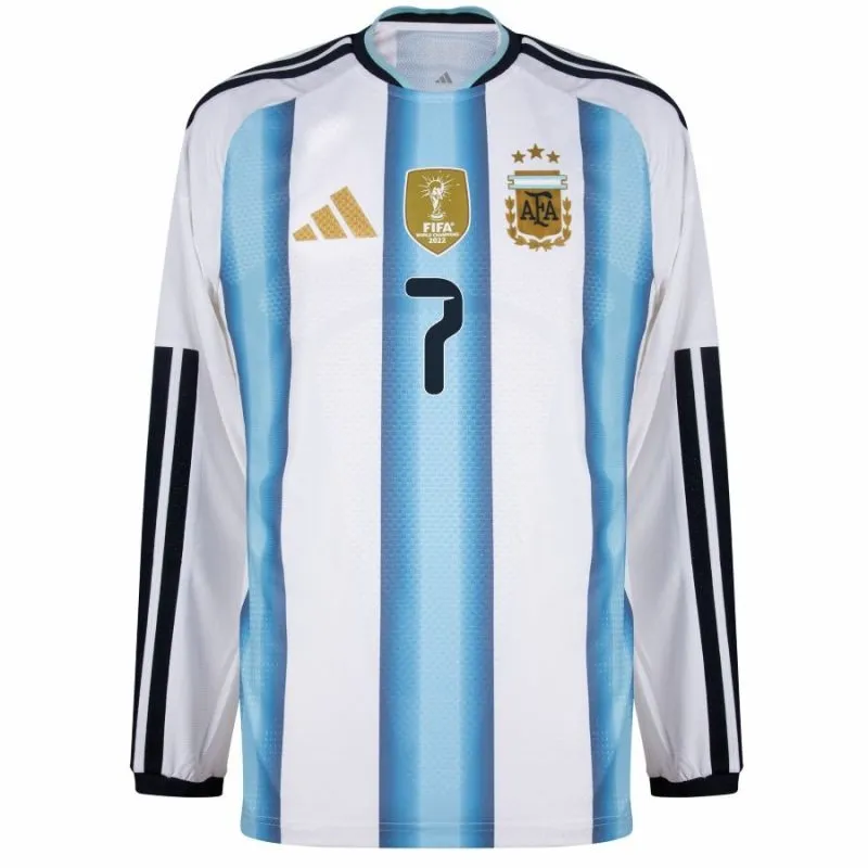 Argentina DE PAUL 2026/27 Maglia home a maniche lunghe - Blu/Bianca