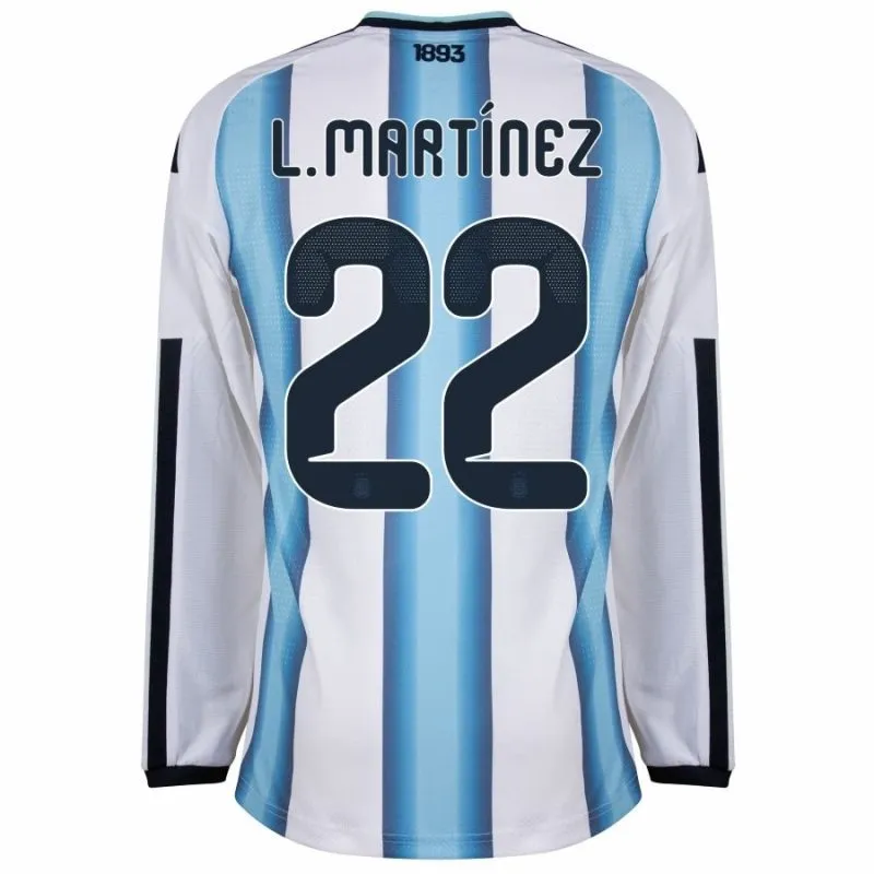 Argentina L.MARTINEZ 2026/27 Maglia home a maniche lunghe - Blu/Bianca