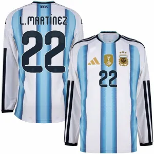 Argentina L.MARTINEZ 2026/27 Home Long Sleeve Jersey - Blue/White