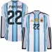 Argentina L.MARTINEZ 2026/27 Maglia home a maniche lunghe - Blu/Bianca