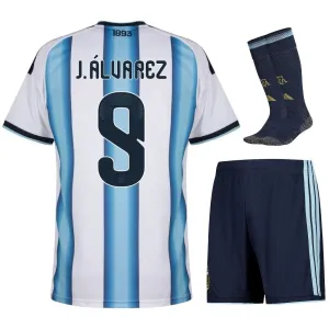Argentina J.ALVAREZ 2026/27 Home Kids Kit - Blue/White