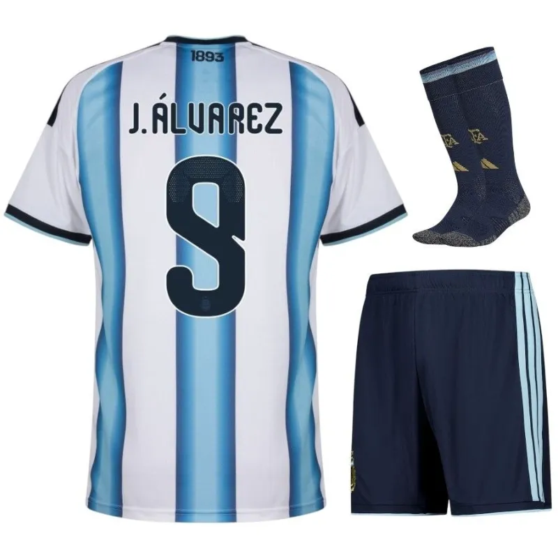 Argentina J.ALVAREZ 2026/27 Home Kids Kit - Blue/White