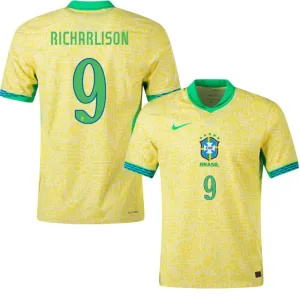 Richarlison, Brazil 2024/25 Home Jersey, Fan Version, Yellow