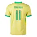 Raphinha, Brazil 2024/25 Home Jersey, Fan Version, Yellow