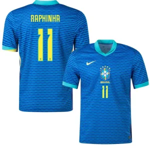 Raphinha, Brazil 2024/25 Away Jersey, Fan Version, Blue