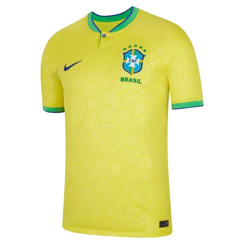 Brazil 2022 World Cup Home Fan Jersey (Yellow)