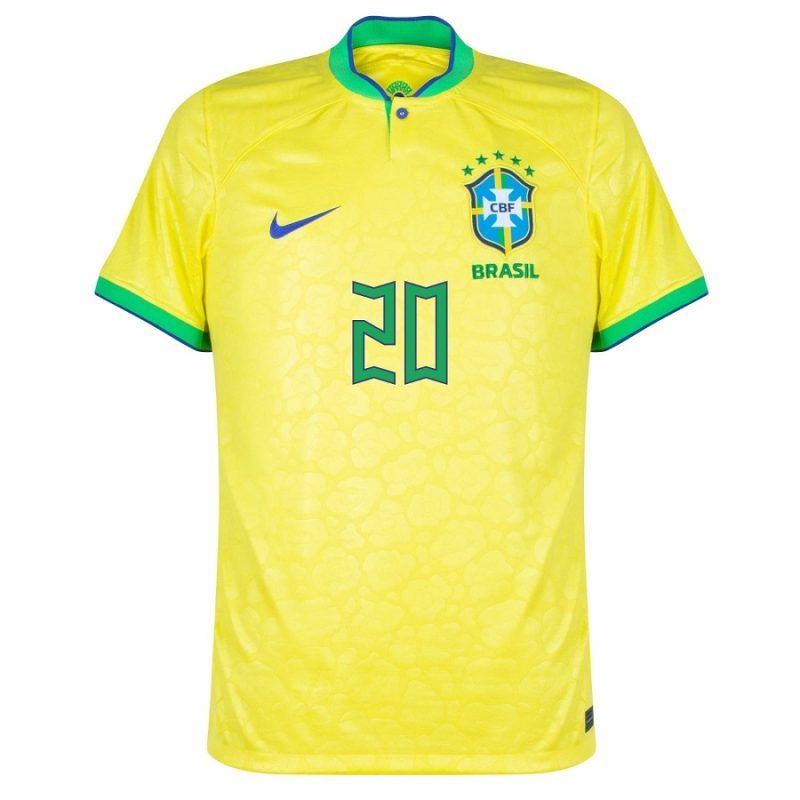 Vini Jr, Brazil 2022 World Cup Home Fan Jersey (Blue)