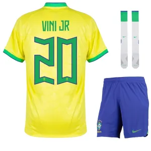 Vini Jr, Brazil 2022 World Cup Home Fan Jersey (Blue)