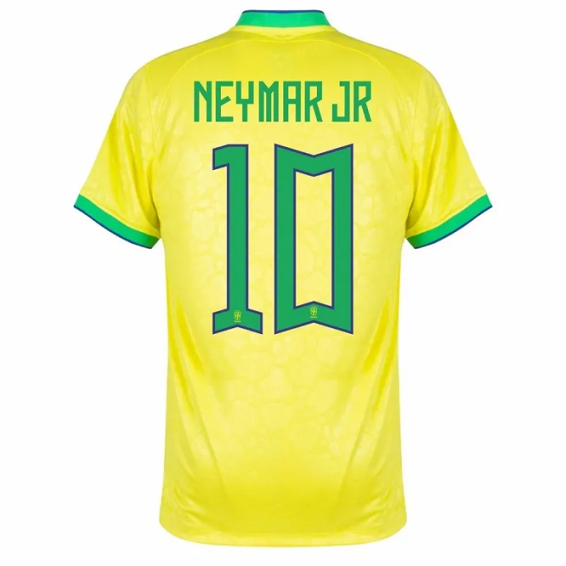 Neymar JR, Brazil 2022 World Cup Home Fan Jersey (Yellow)