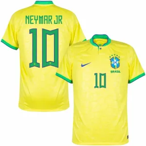 Neymar Jr Brazil 2022 World Cup Home Jersey - Yellow