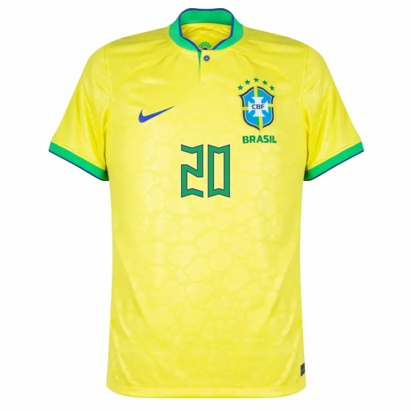 Maglia casa Vini Jr Brasile Copa del Mondo 2022 - Giallo