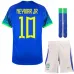 Neymar JR, Brazil 2022 World Cup Children's Away Fan Jersey (Blue)