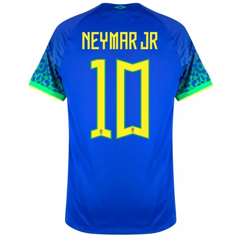 Maglia fuori casa Neymar Jr Brasile Copa del Mondo 2022 - Blu