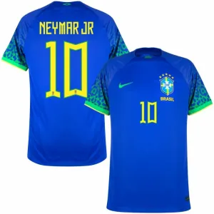 Neymar Jr Brazil 2022 World Cup Away Jersey - Blue