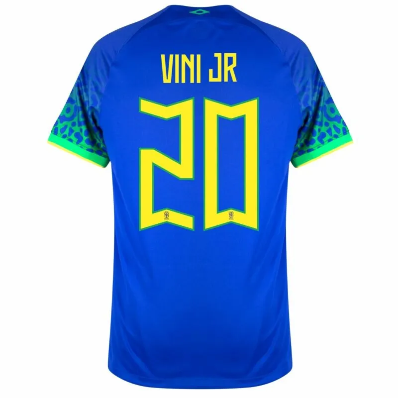 Vini Jr, Brazil 2022 World Cup Away Fan Jersey (Blue)