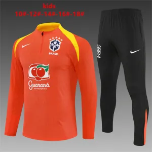 Brazil 2025/26 Kinder Sportanzug Orange