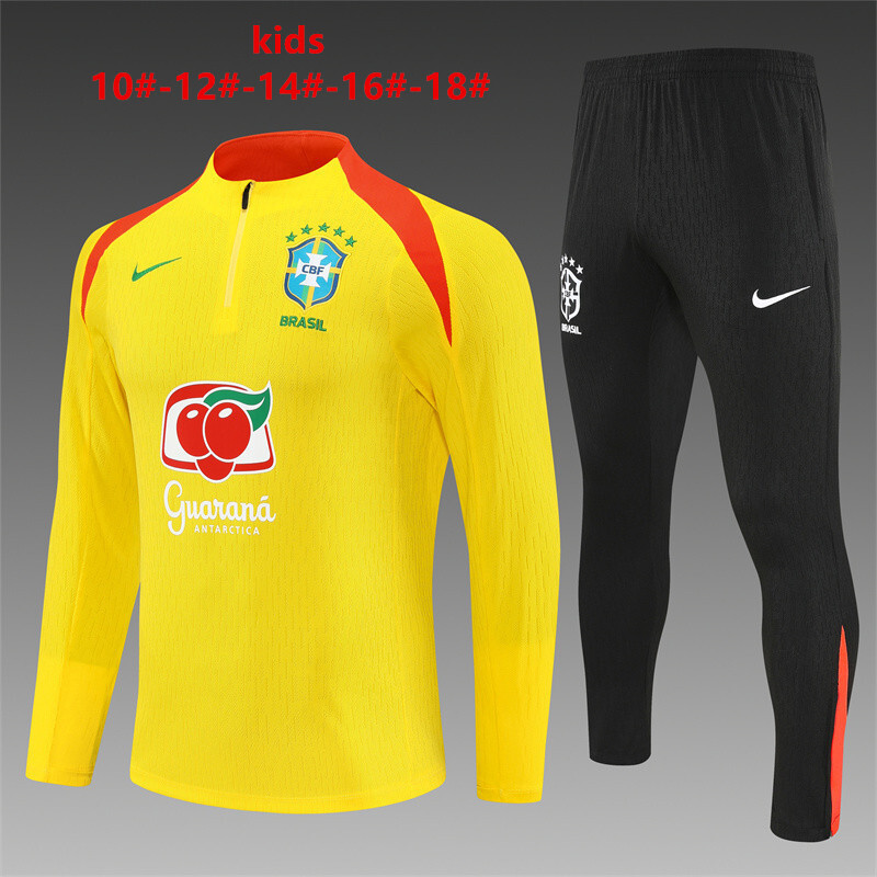 Brazil 2025/26 Conjunto Deportivo Infantil Amarillo