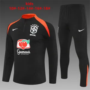 Brazil 2025/26 Kinder Sportanzug Schwarz