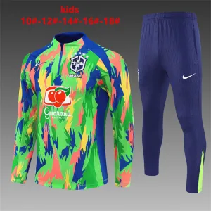 Brazil 2025/26 Kinder Sportanzug Grün