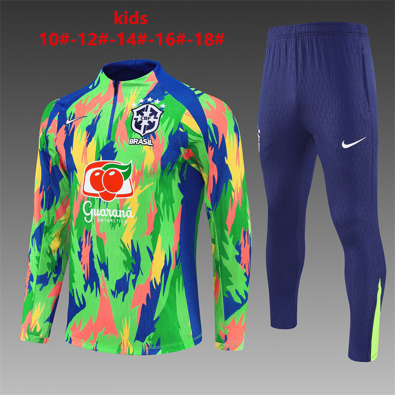 Brazil 2025/26 Ensemble Sport Enfant Vert