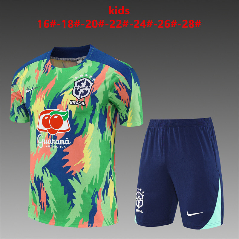Brazil 2026/27 Kinder Trainingsanzug grün