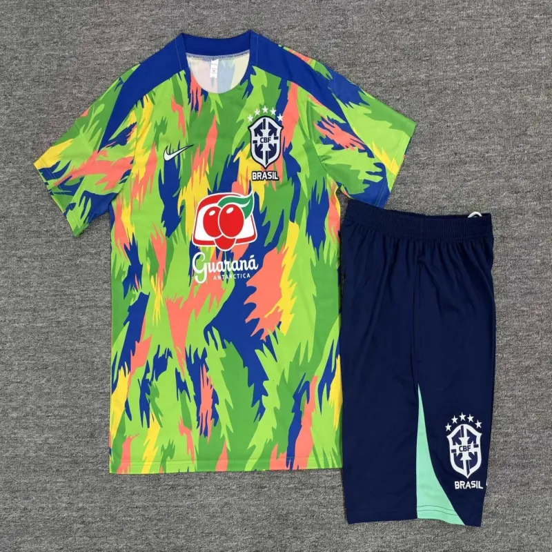 Brazil 2026/27 Kinder Trainingsanzug grün