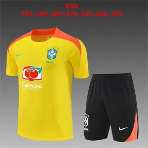 Brazil 2025/26 Kinder Trainingsanzug gelb