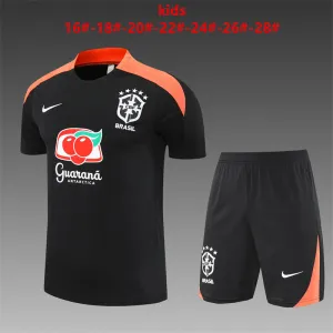 Brazil 2025/26 Kinder Trainingsanzug schwarz