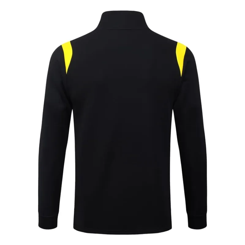Conjunto Chaqueta Deportiva Brasil 2026/27 Negro Amarillo