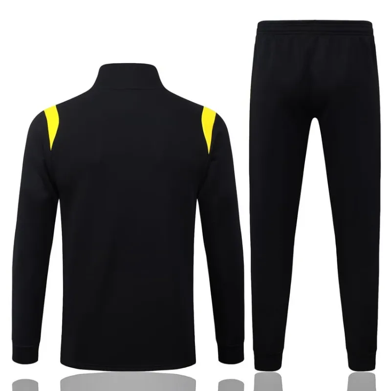 Conjunto Chaqueta Deportiva Brasil 2026/27 Negro Amarillo