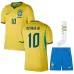 Brazil NEYMAR JR 2026/27 Home Kids Kit Yellow