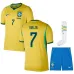 Brasile VINI JR 2026/27 Maglia Casa Bambino Giallo