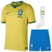 Brazil 2026/27 kids home jersey set yellow