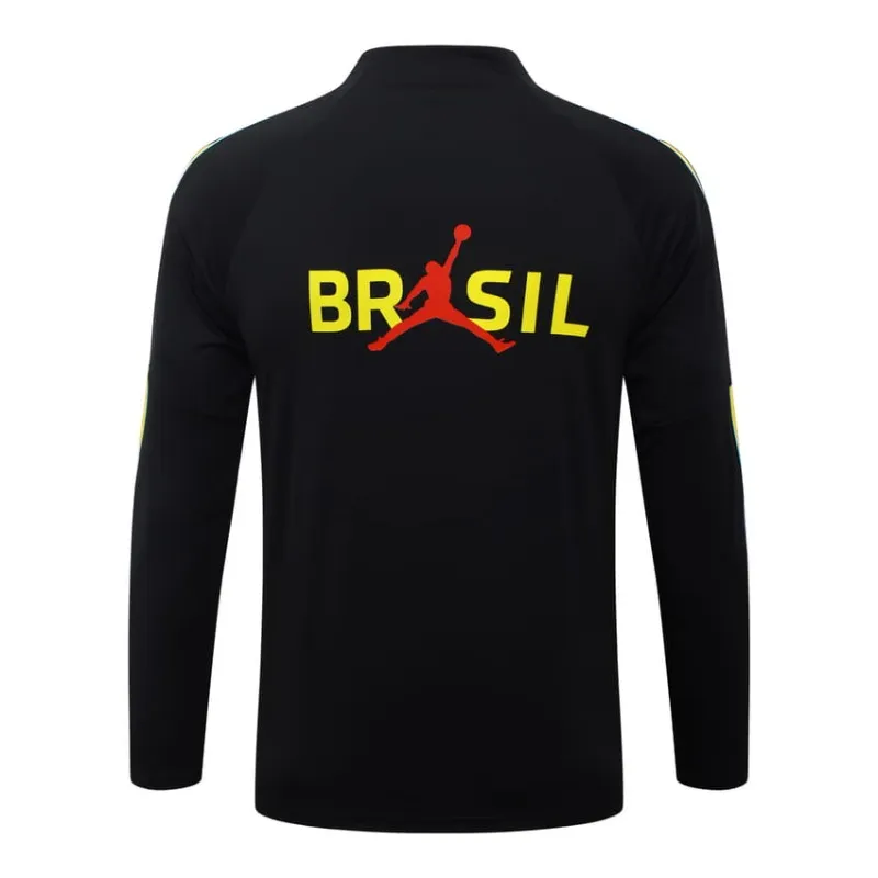 Conjunto Chándal Brasil 2026/27 Negro Amarillo