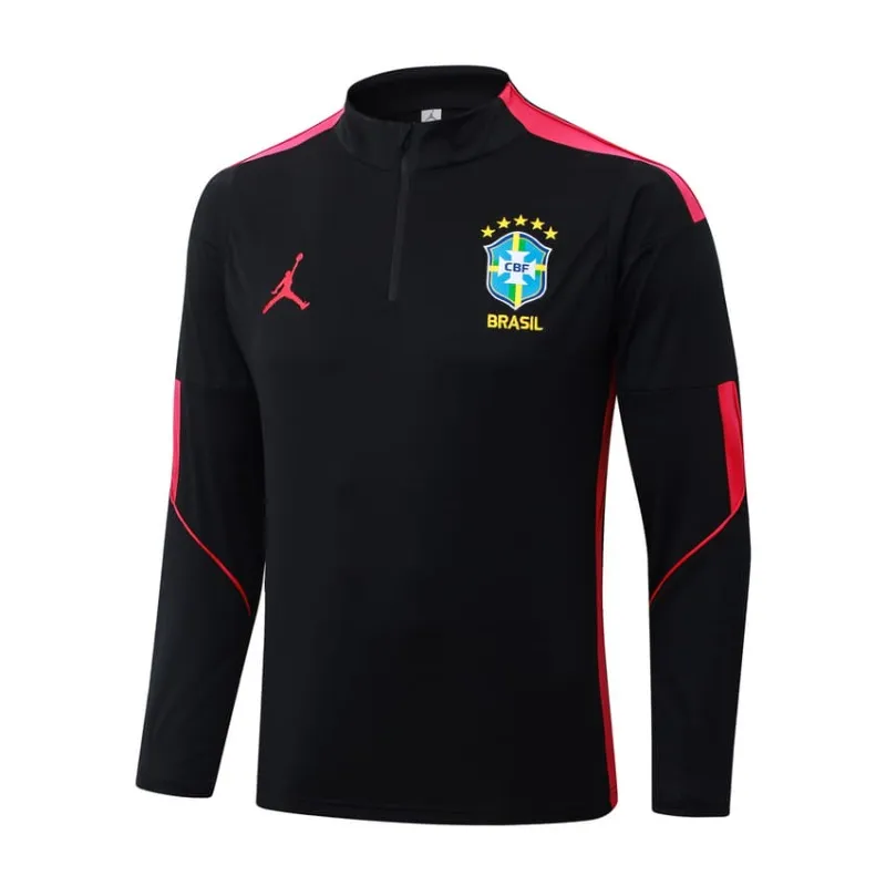 Conjunto Chándal Brasil 2026/27 Negro Rojo